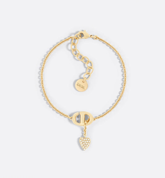 CHRISTIAN DIOR CD Navy Bracelet Gold-Finish Metal(Navy)
