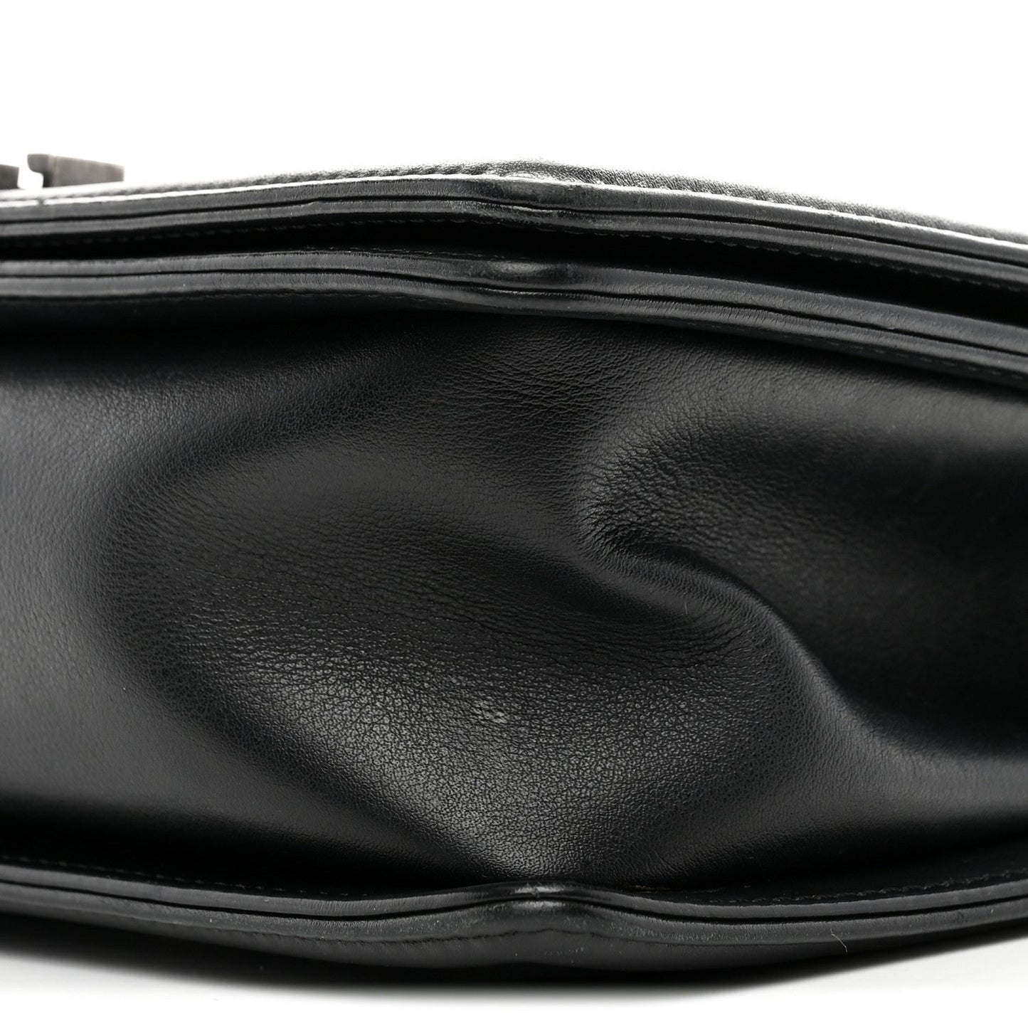 Calfskin Quilted Medium Boy Flap Black