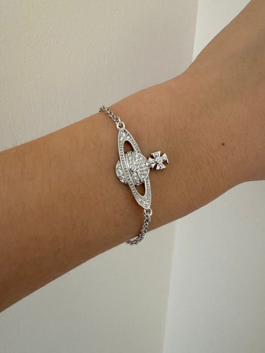 VIVIENNE WESTWOOD Bas Relief Chain Bracelet(Mini/Silver)
