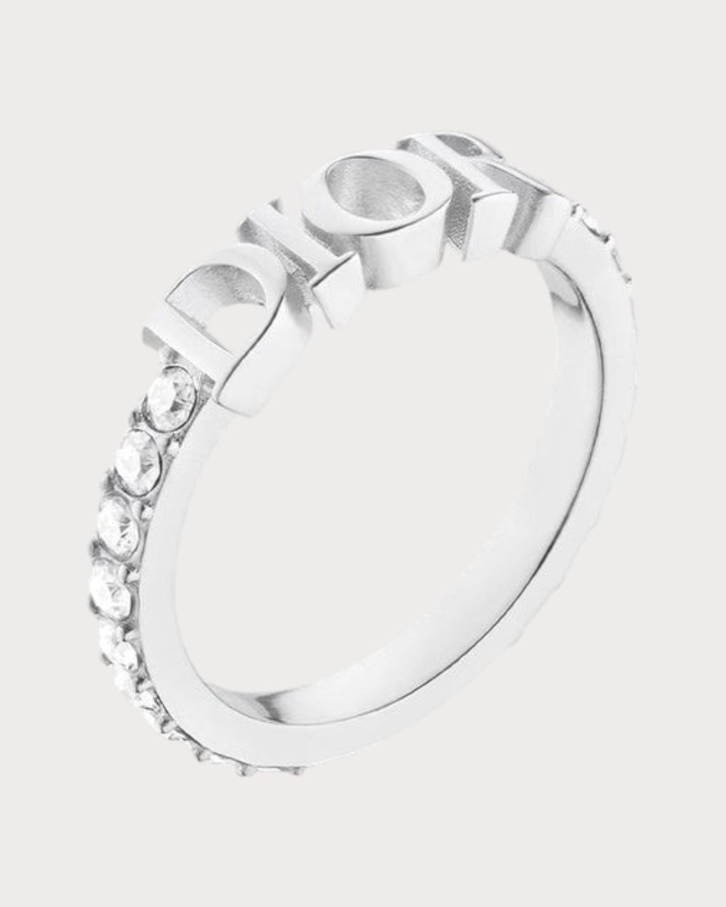 CHRISTIAN DIOR Dio(r)evolution Ring Gold-Finish Metal and White Crystals(3 Colors)