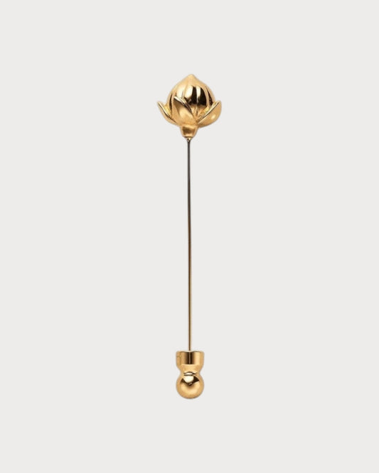 LORO PIANA Linen Flower Bud Pin(3 Colors)