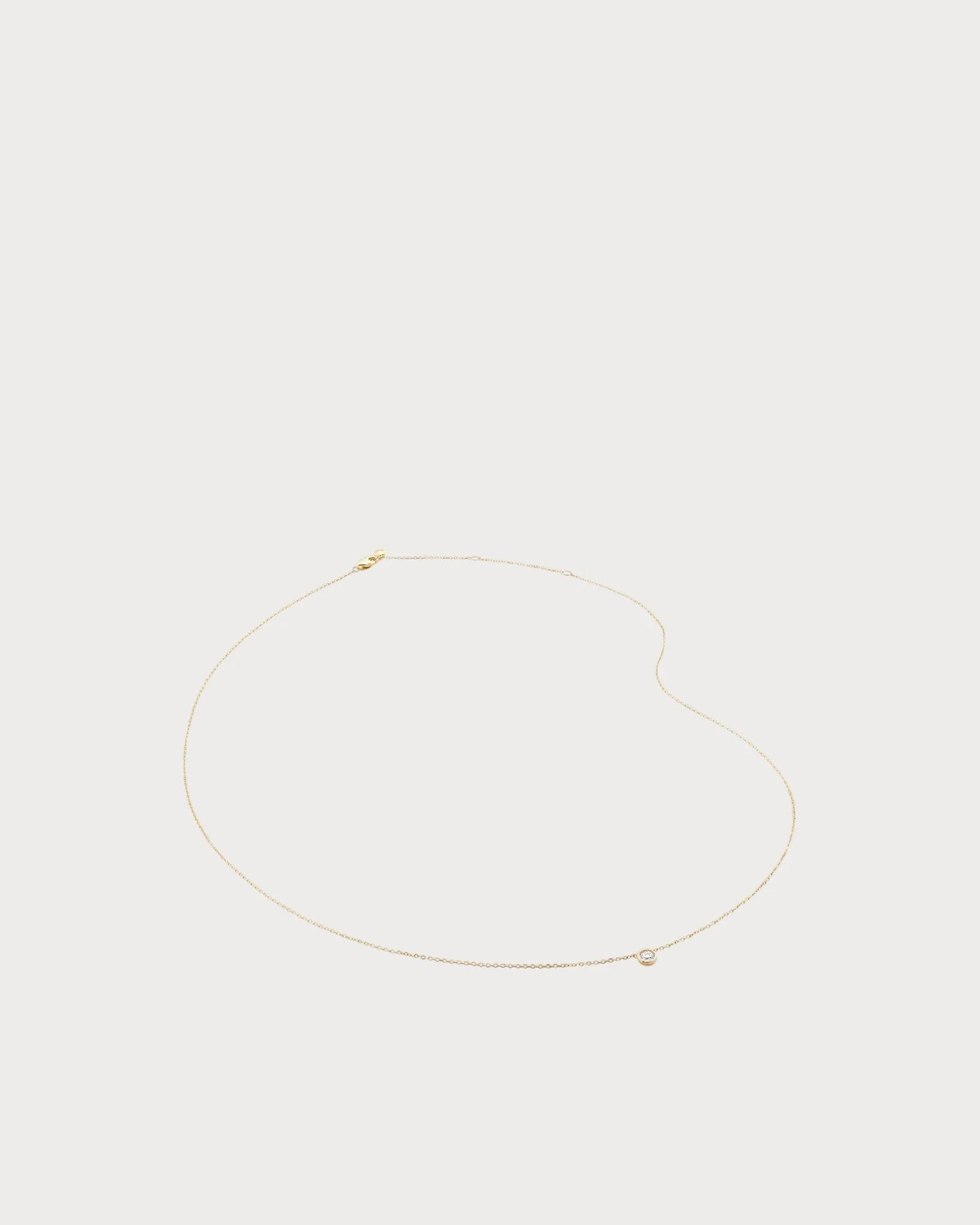 MONICA VINADER Lab-Grown 14ct Yellow-Gold And 0.06ct Lab-Grown Diamond Pendant Necklace(Gold)
