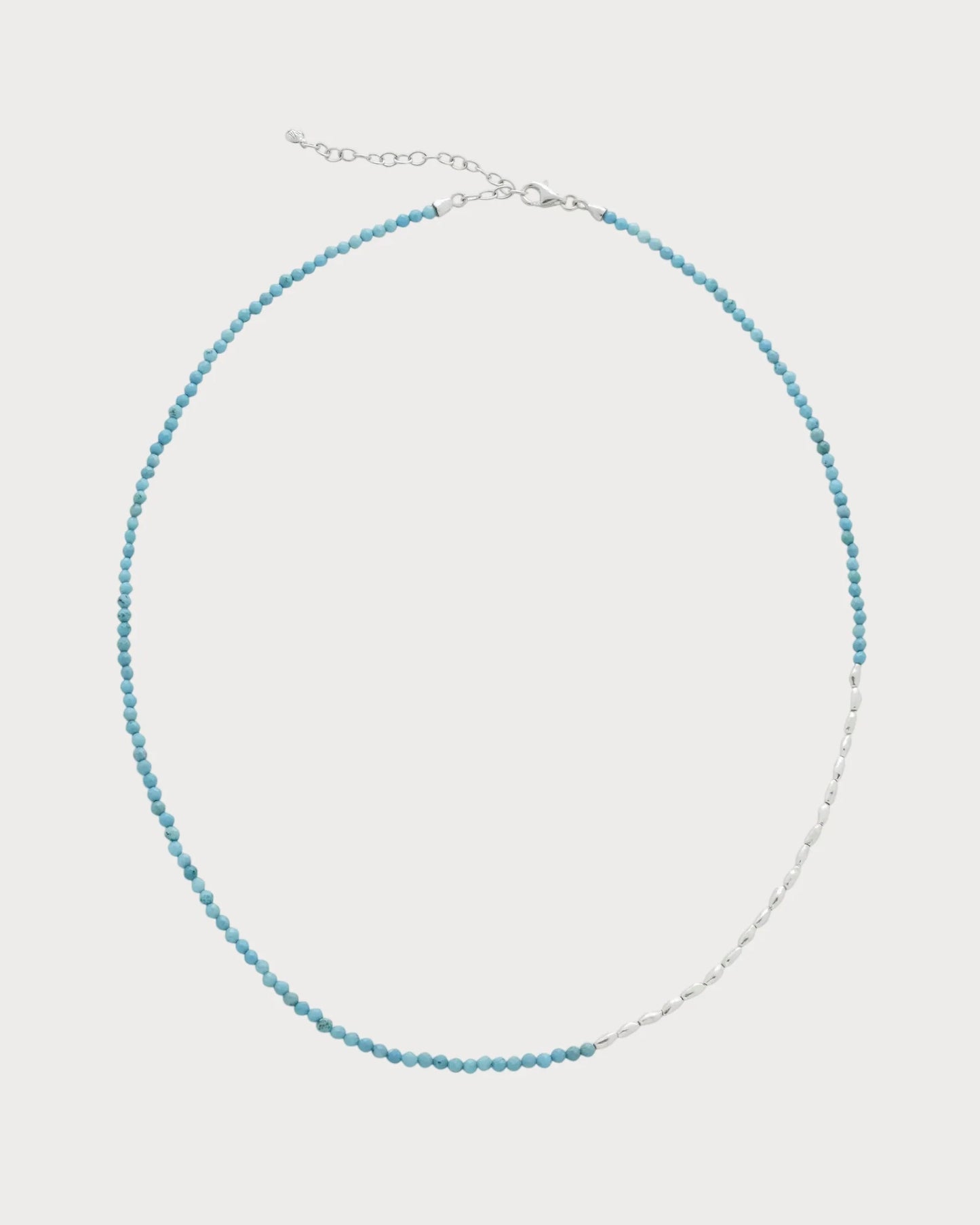 MONICA VINADER Nugget Sterling-Silver and Turquoise Beaded Necklace(Mini/Blue)