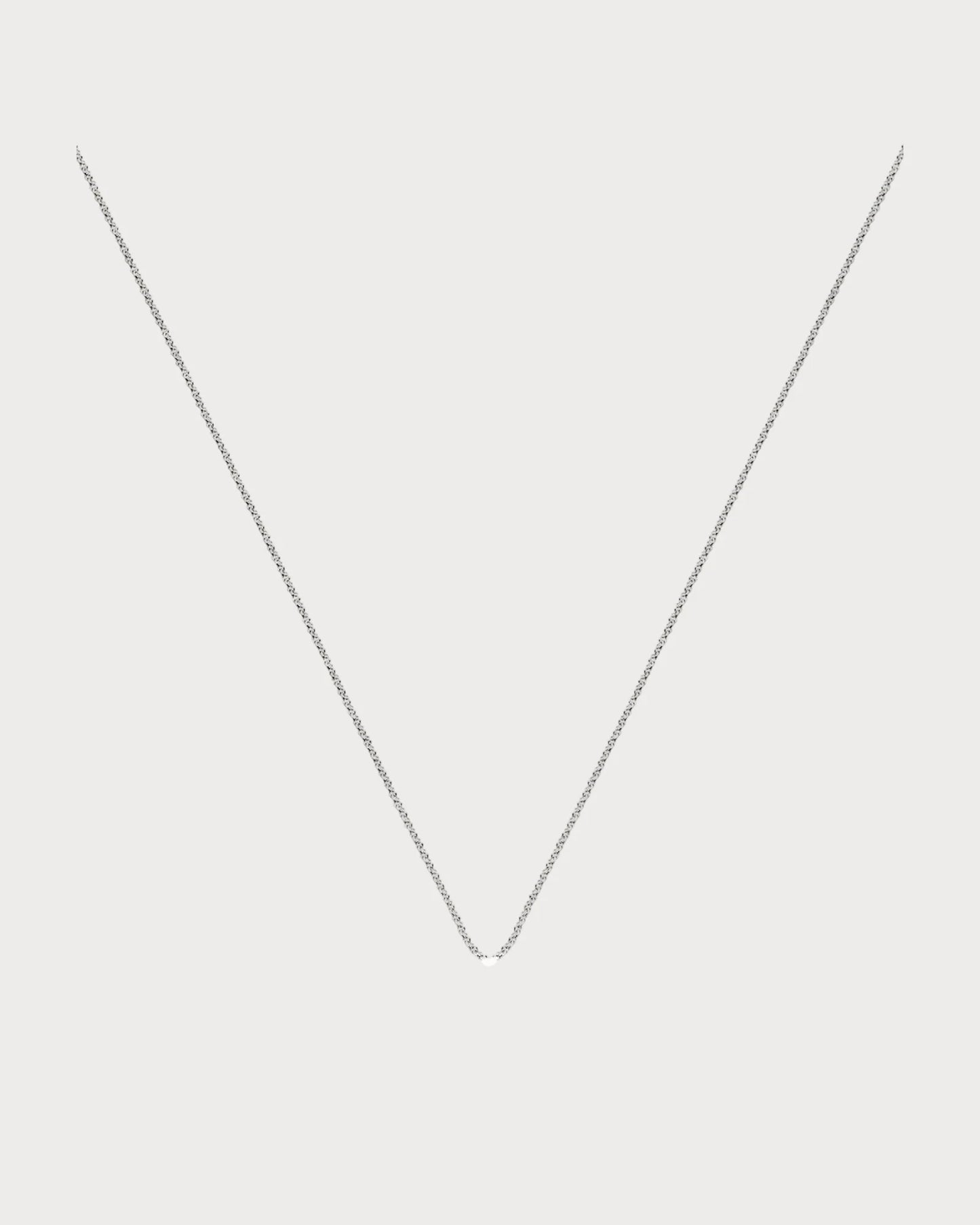 MONICA VINADER Sterling Silver Adjustable 15-17 Rolo Chain(Silver)
