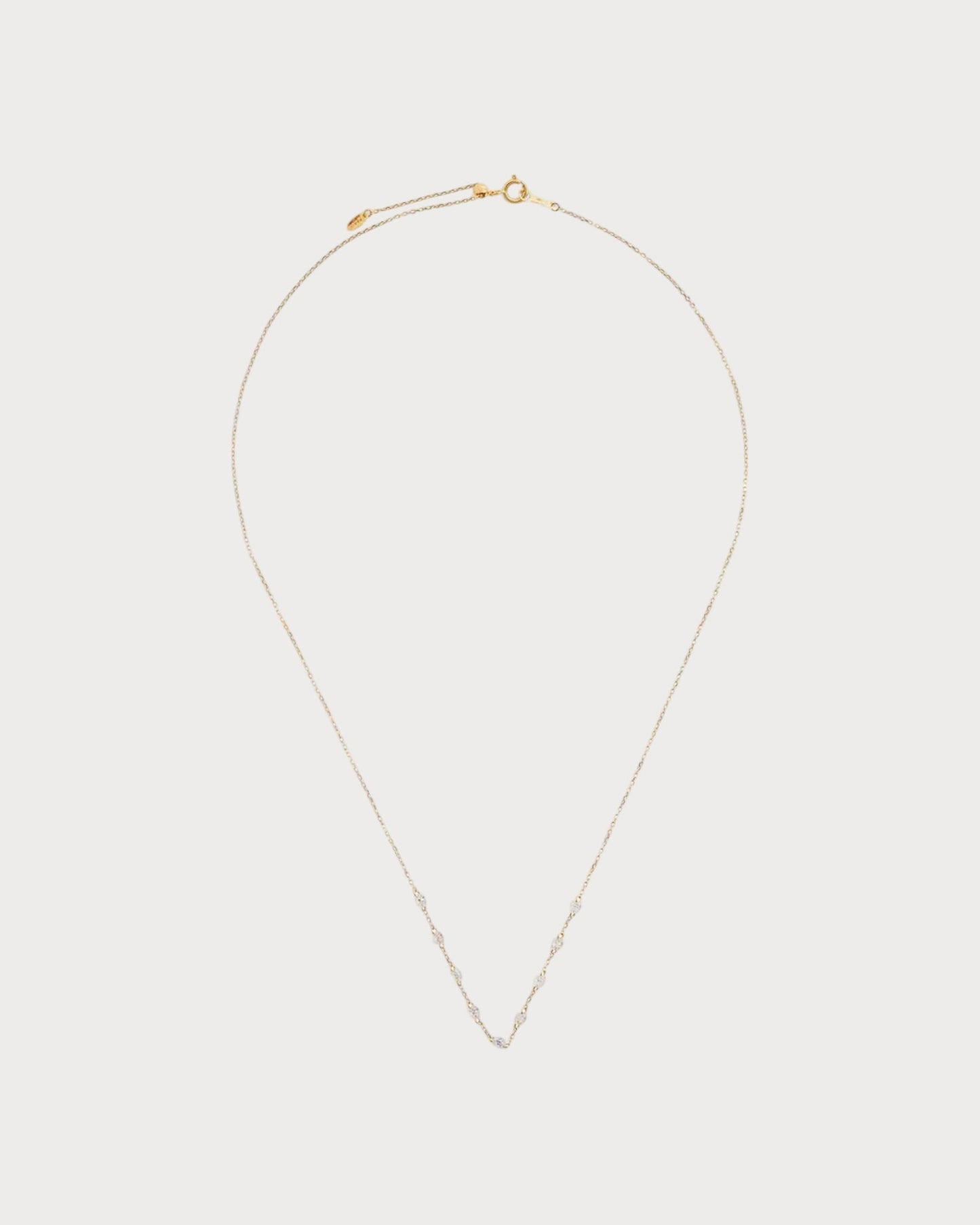 PERSEE Yellow Gold and Diamond 9-Stone Danae Necklace(Yellow Gold)