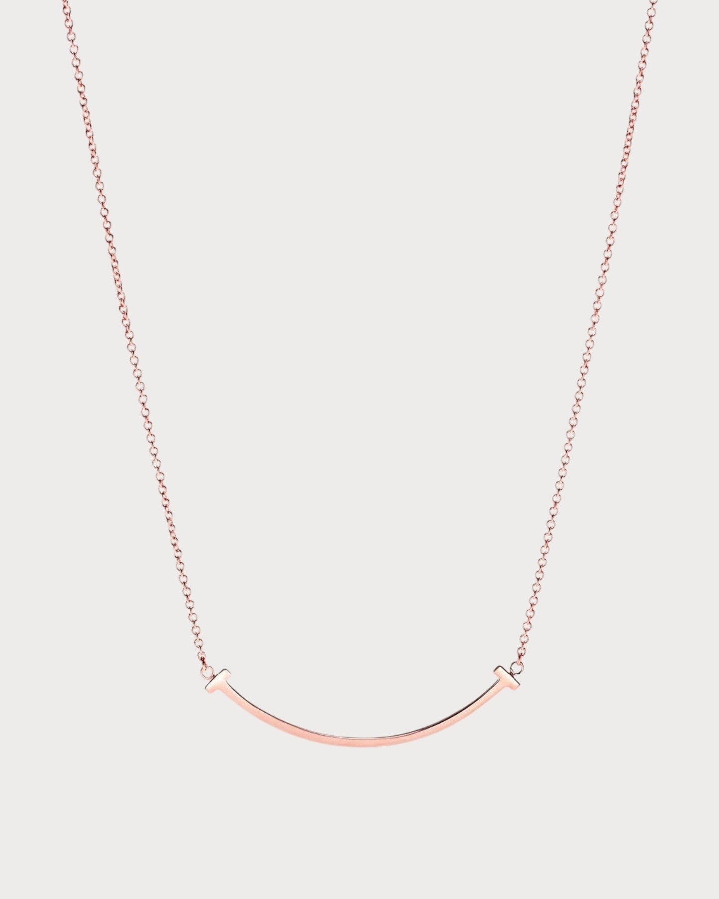 TIFFANY & CO. Tiffany T Smile Pendant in(Rose Gold)