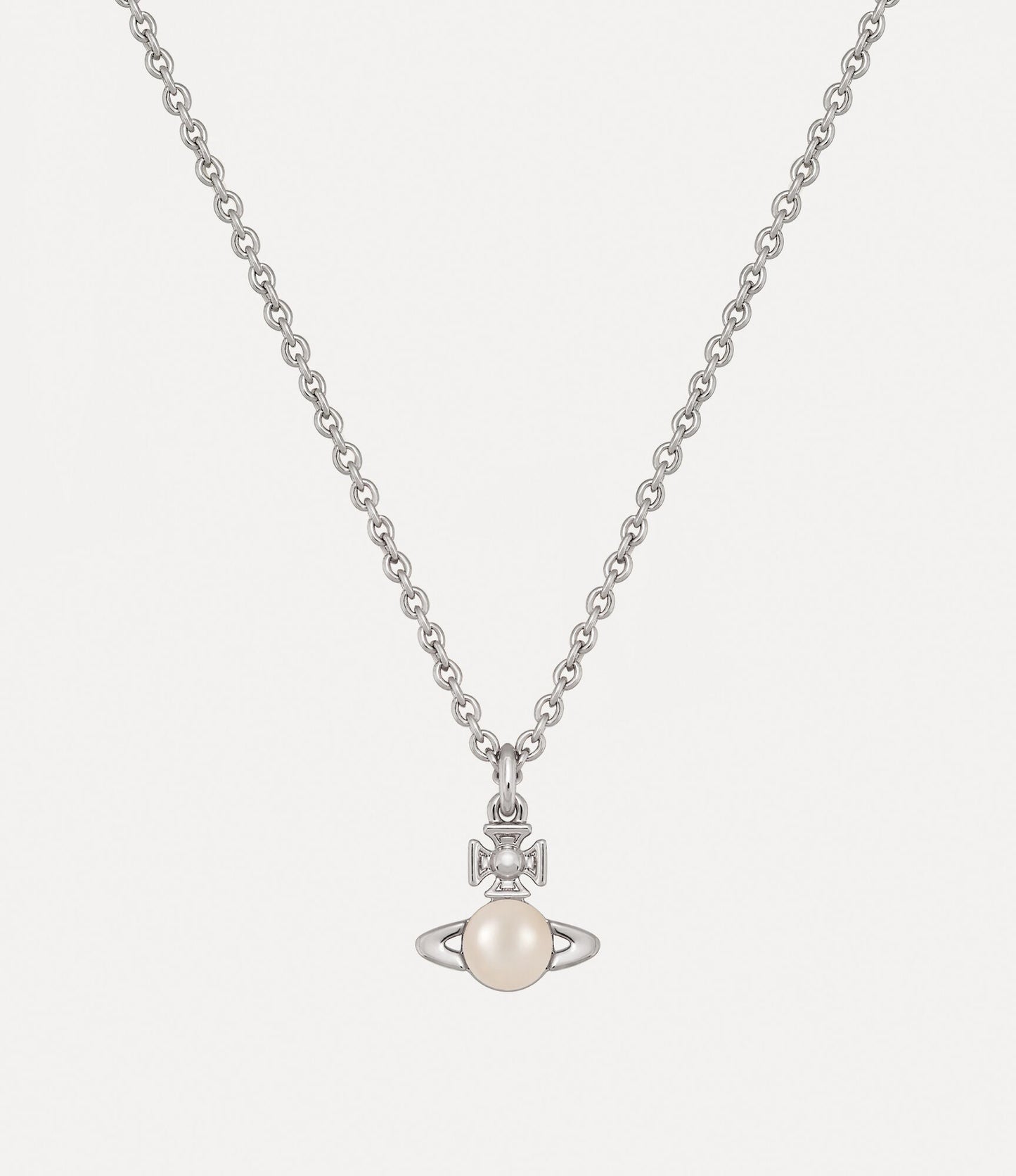 VIVIENNE WESTWOOD Balbina Pendant Necklace Brass(Silver)