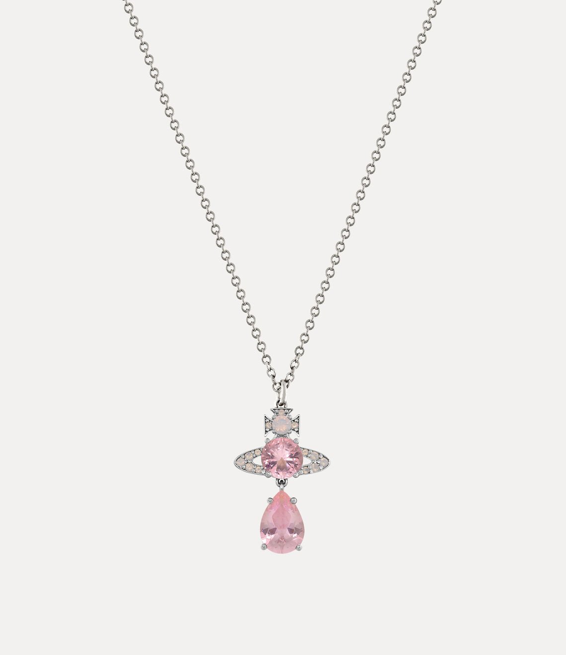 VIVIENNE WESTWOOD Ismene Drop Pendant Necklace Brass(Pink)