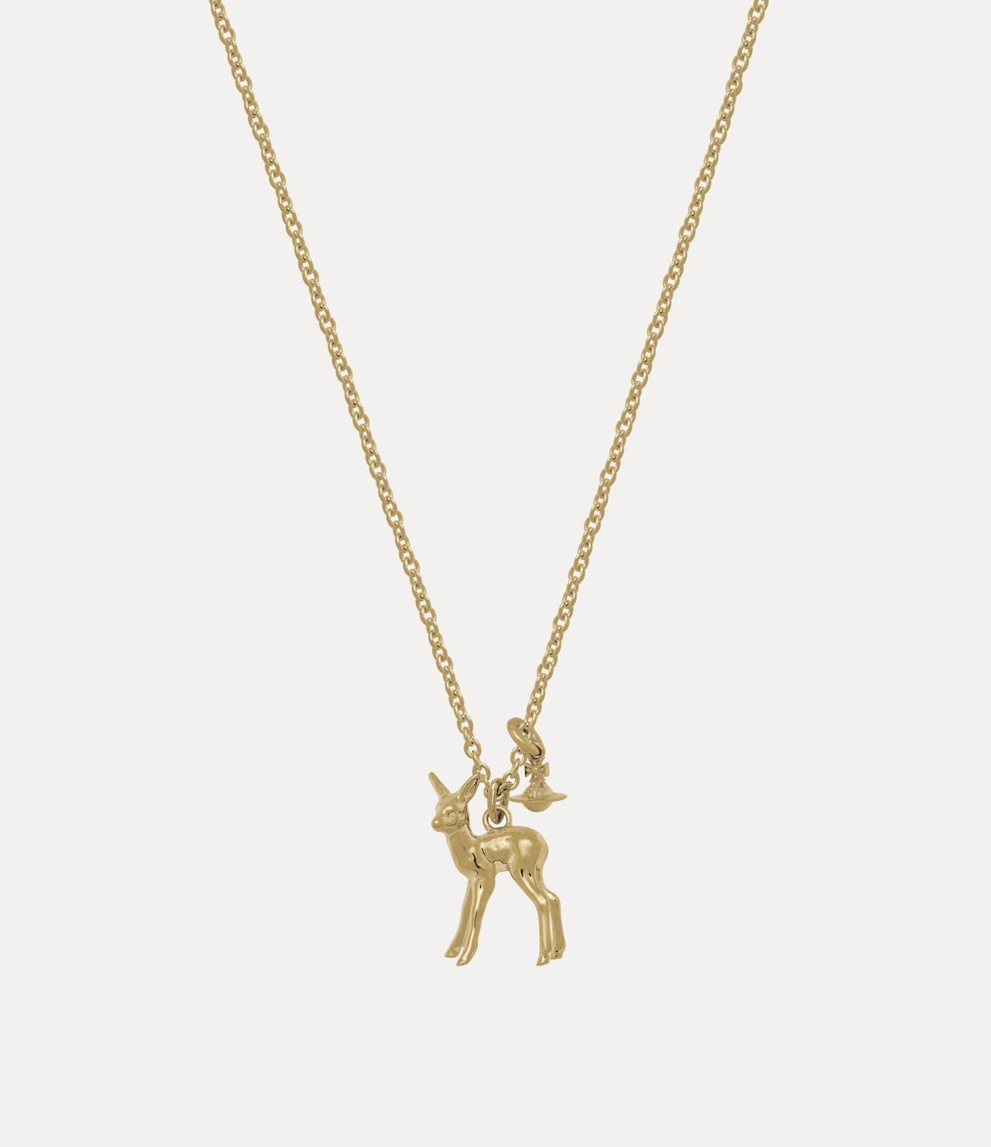 VIVIENNE WESTWOOD Monette Platinum Pendant Necklace Brass(Small/2 Colors)
