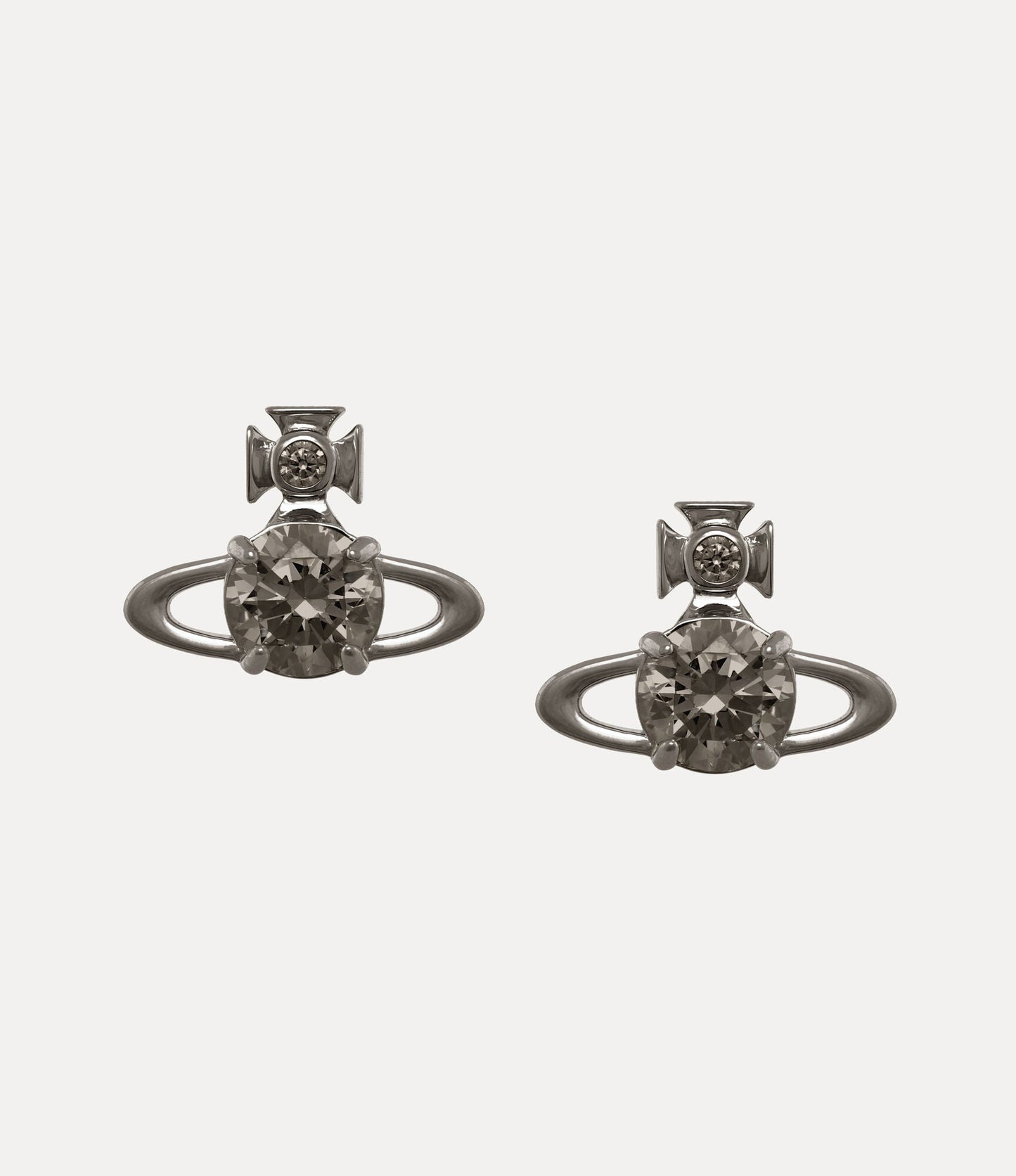 VIVIENNE WESTWOOD Reina Crystal-Embellished Orb Stud Earrings Brass(2 Colors)