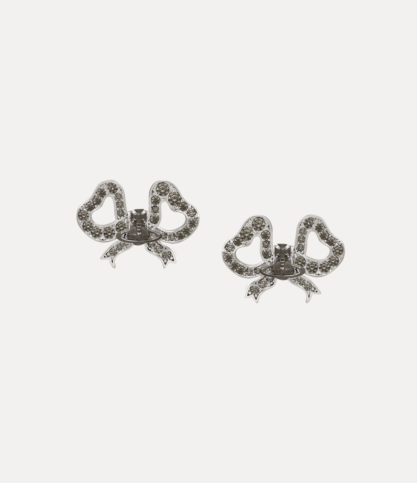 VIVIENNE WESTWOOD Rigoberta Earrings Brass(Black/Silver)