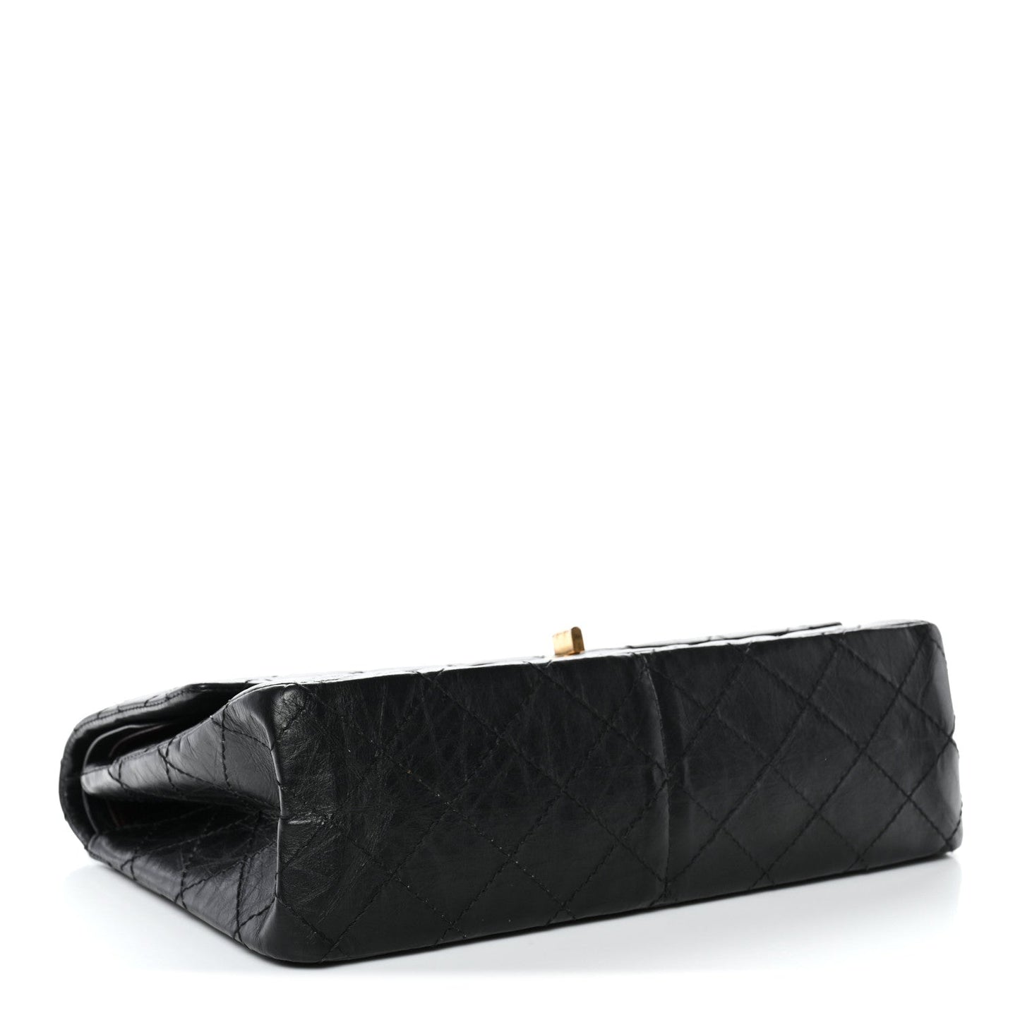 Aged Calfskin Quilted 2.55 Reissue 226 Flap Black