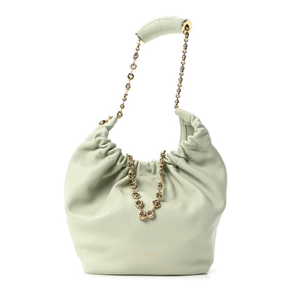 Mellow Nappa Lambskin Small Squeeze Bag Spring Jade
