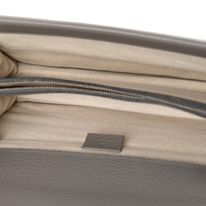 Pebbled Calfskin Small Dionysus Shoulder Bag Dusty Grey
