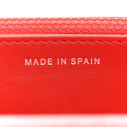 Caviar Quilted Wallet on Chain WOC Red