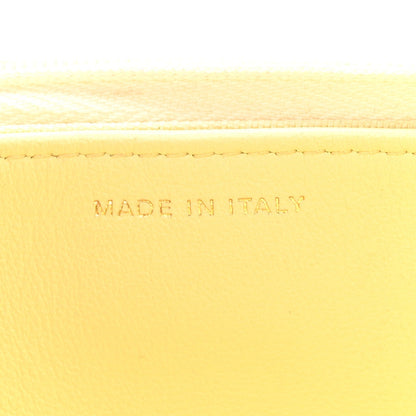 Lambskin Quilted Sweet Camellia Wallet on Chain WOC Yellow