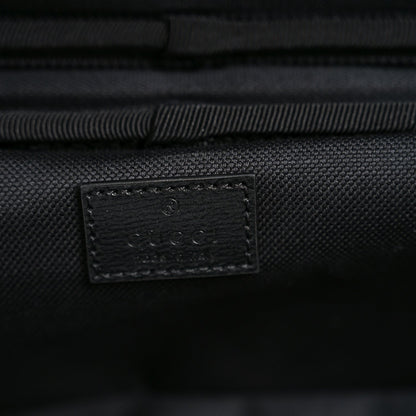 GG Supreme Monogram Azalea Calfskin Retro Interlocking G Small Savoy Cabin Trolley Black