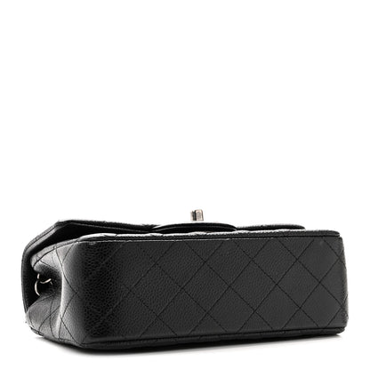Caviar Quilted Mini Rectangular Flap Black