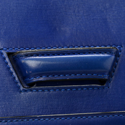 Calfskin Small Barcelona Shoulder Bag Royal Blue