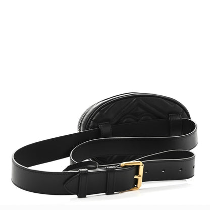 Calfskin Matelasse GG Marmont Belt Bag 95 38 Black