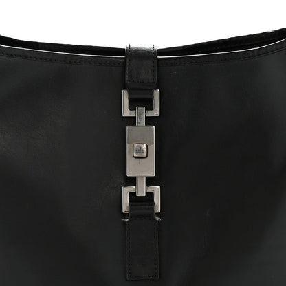 Calfskin Small Jackie O Hobo Black