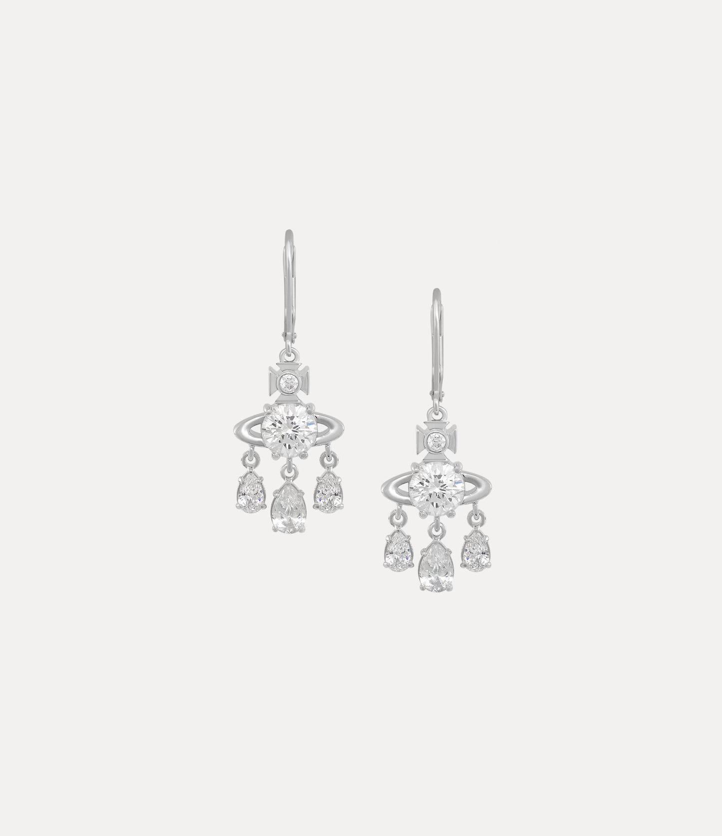 VIVIENNE WESTWOOD Joaquina Earrings Brass(Silver)