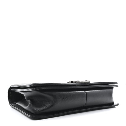 Caviar Quilted New Medium Boy Flap Black
