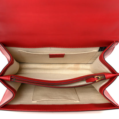 Calfskin Bamboo Web Medium Dionysus Top Handle Bag Red White Blue