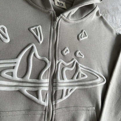 Broken P Zip Up  Suit