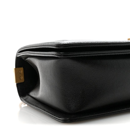 Caviar Quilted New Medium Boy Flap Black