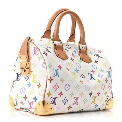 Monogram Multicolor Speedy 30 White