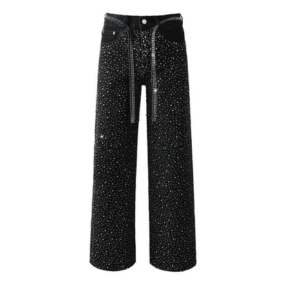 Purple Brand Crystal Diamond Jeans #9128