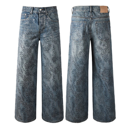 Purple Brand Crystal Diamond Jeans #100