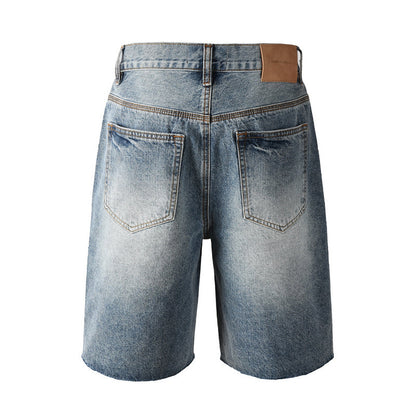 Purple Brand Crystal Diamond Denim Shorts #5100