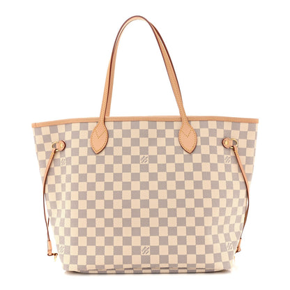 Damier Azur Neo Neverfull MM Rose Ballerine