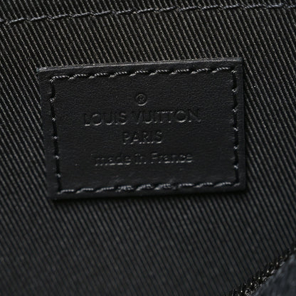 Grained Calfskin Aerogram City Keepall Black