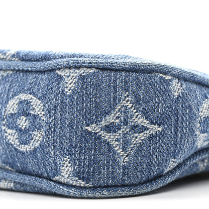 LV X TM Monogram Denim Cerises Pochette Accessories Blue