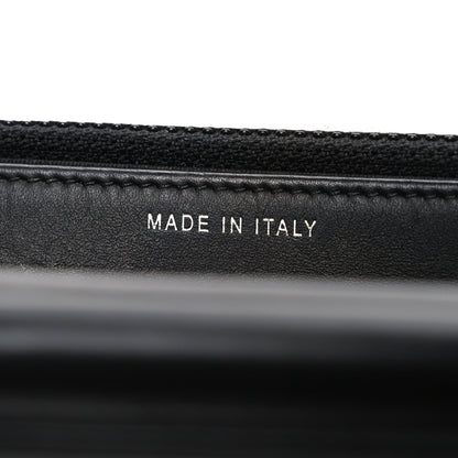 Lambskin Camellia Studded Wallet on Chain WOC Black