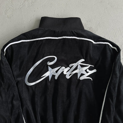 Corteiz Velvet Trackset Black