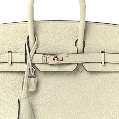 Togo Birkin 25 Gris Neve