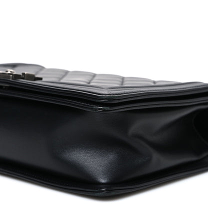 Lambskin Quilted New Medium Boy Flap Black