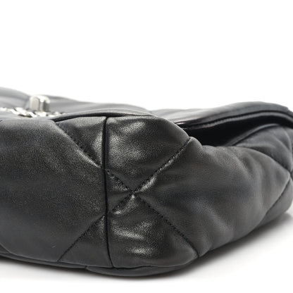 Lambskin Quilted Medium Chanel 19 Flap Black