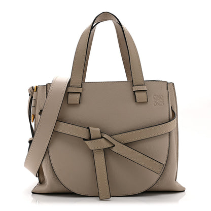 Calfskin Mini Gate Tote Light Oat