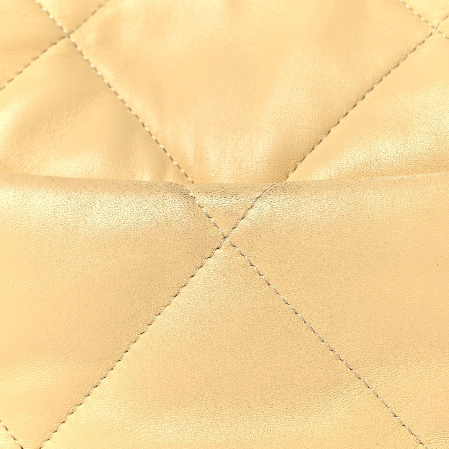 Lambskin Quilted Medium Chanel 19 Flap Yellow
