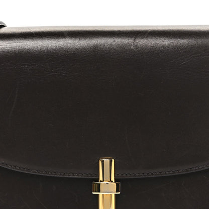 Sleek Calfskin The Sofia 8.75 Crossbody Dark Brown
