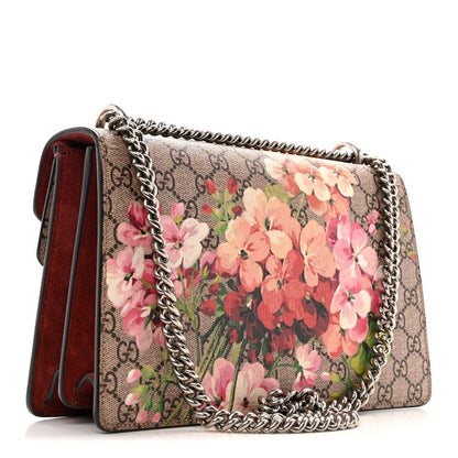 GG Supreme Monogram Blooms Small Dionysus Shoulder Bag Beige Multicolor Dry Rose