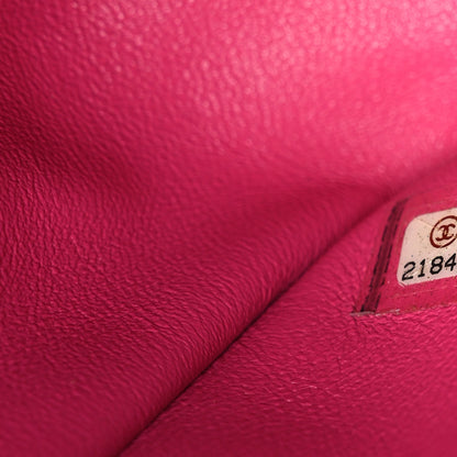 Lambskin Quilted Mini Square Flap Pink