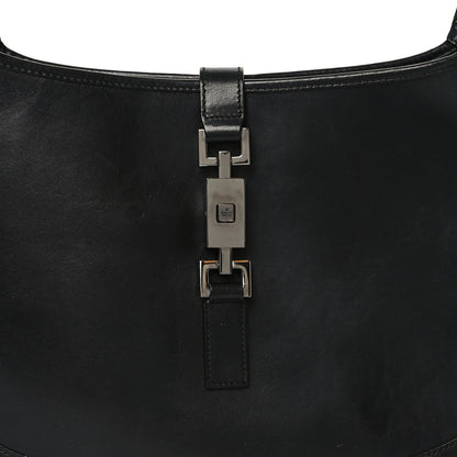 Calfskin Small Jackie O Hobo Black