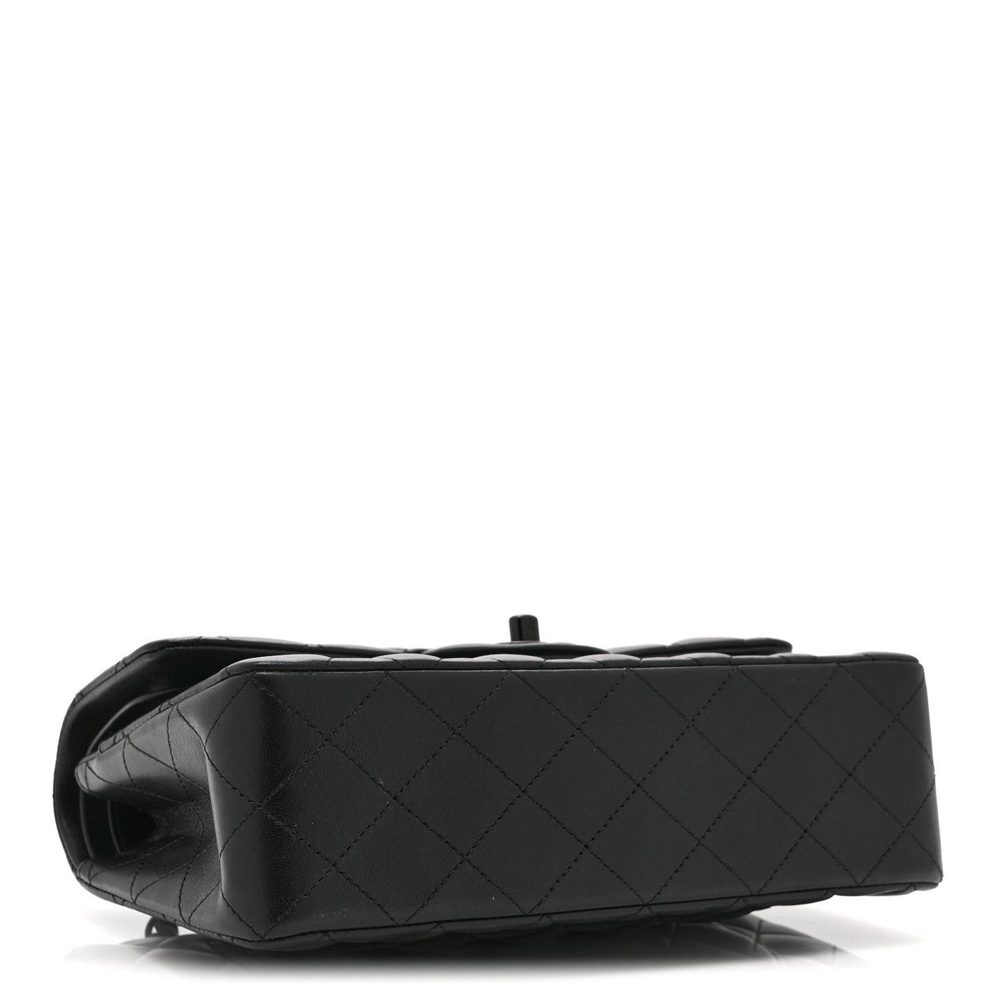 Lambskin Quilted Small Double Flap So Black