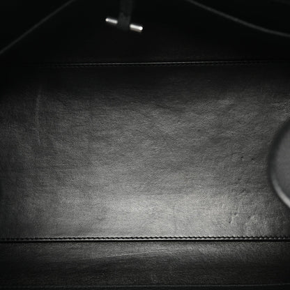 Matte Grained Calfskin EW Margaux Black